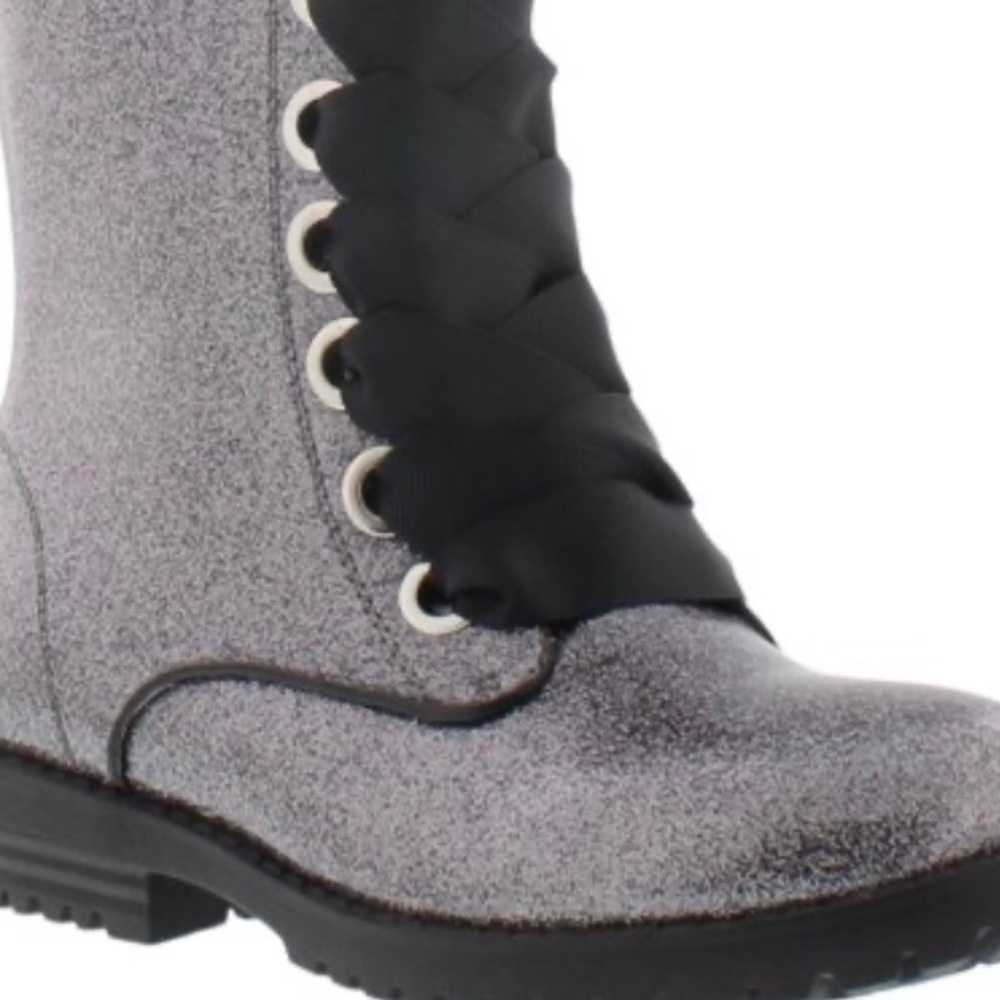 Circus- Sam Edelman Girls Metallic Moto Boots Sz1